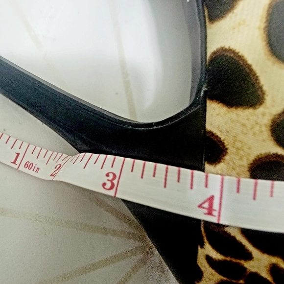 Leopard print peep-toe platform  Stilettos size 8 - Picture 6 of 7